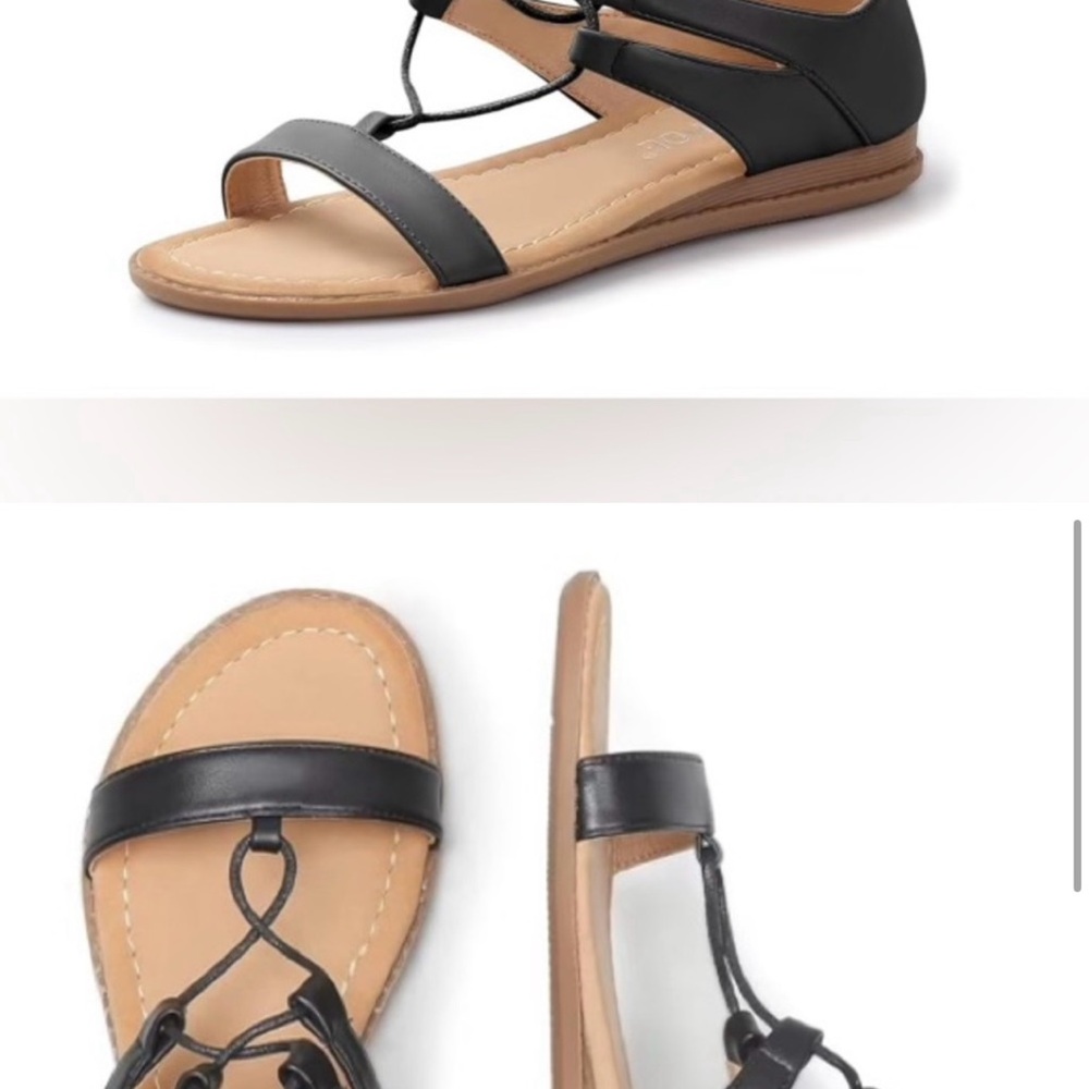 NWT Musshoe sandals black size 7